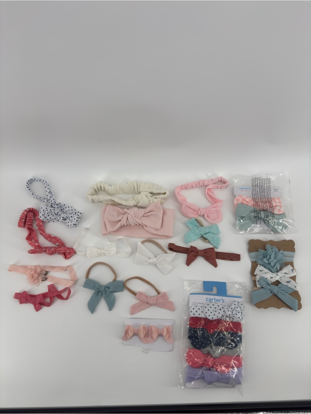 Carter's Mixed Pastel & Neutral Bow Headband Collection